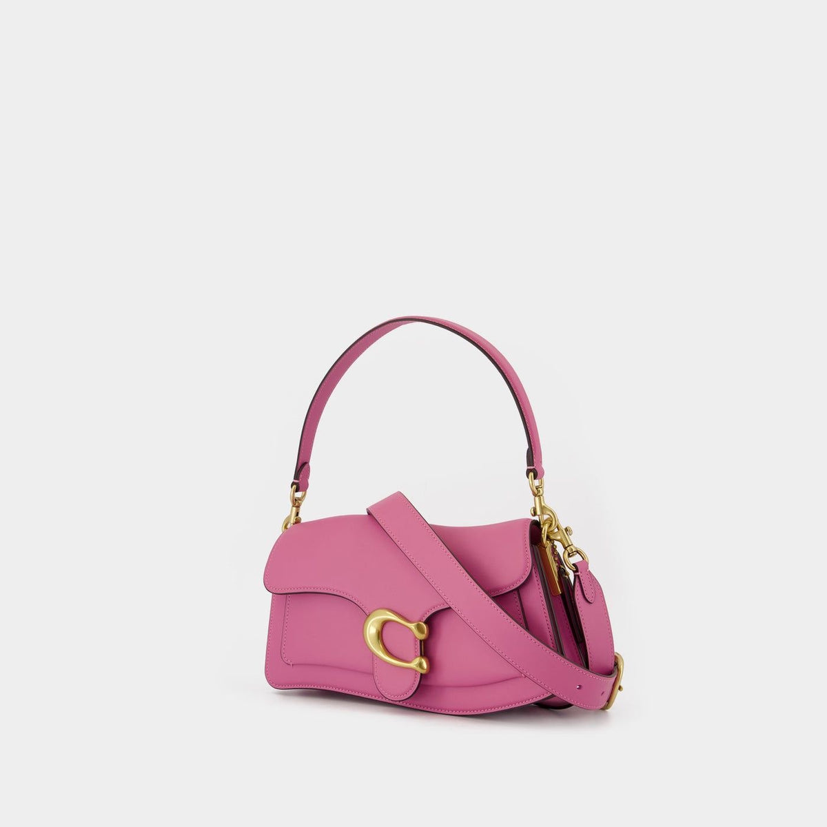 Refined Calf Leather Crossbody Bag – Dual Strap, Sleek Carry
