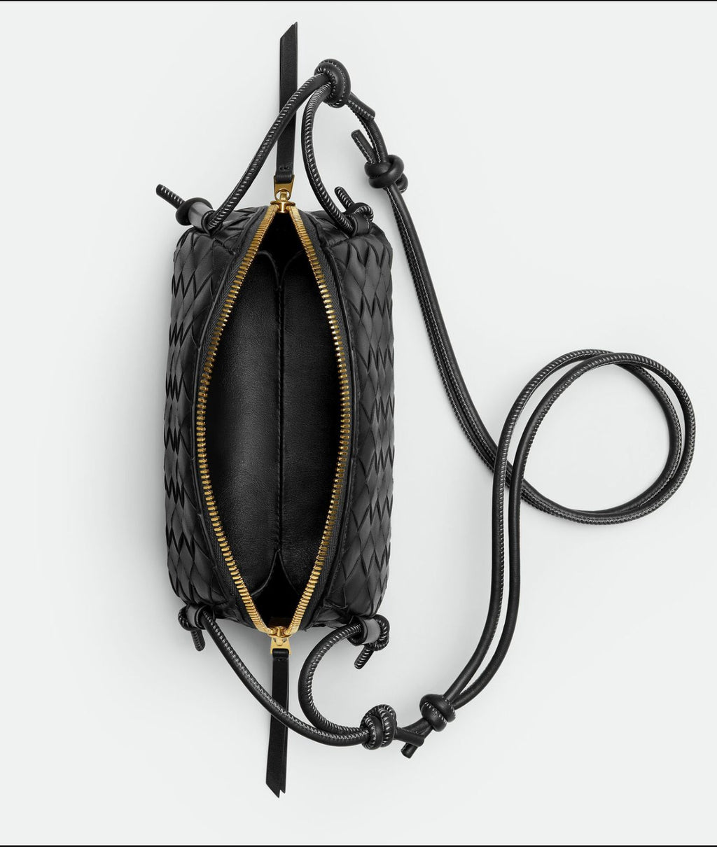 Bottega Veneta Concert Pouch in Lambskin with Gold Hardware