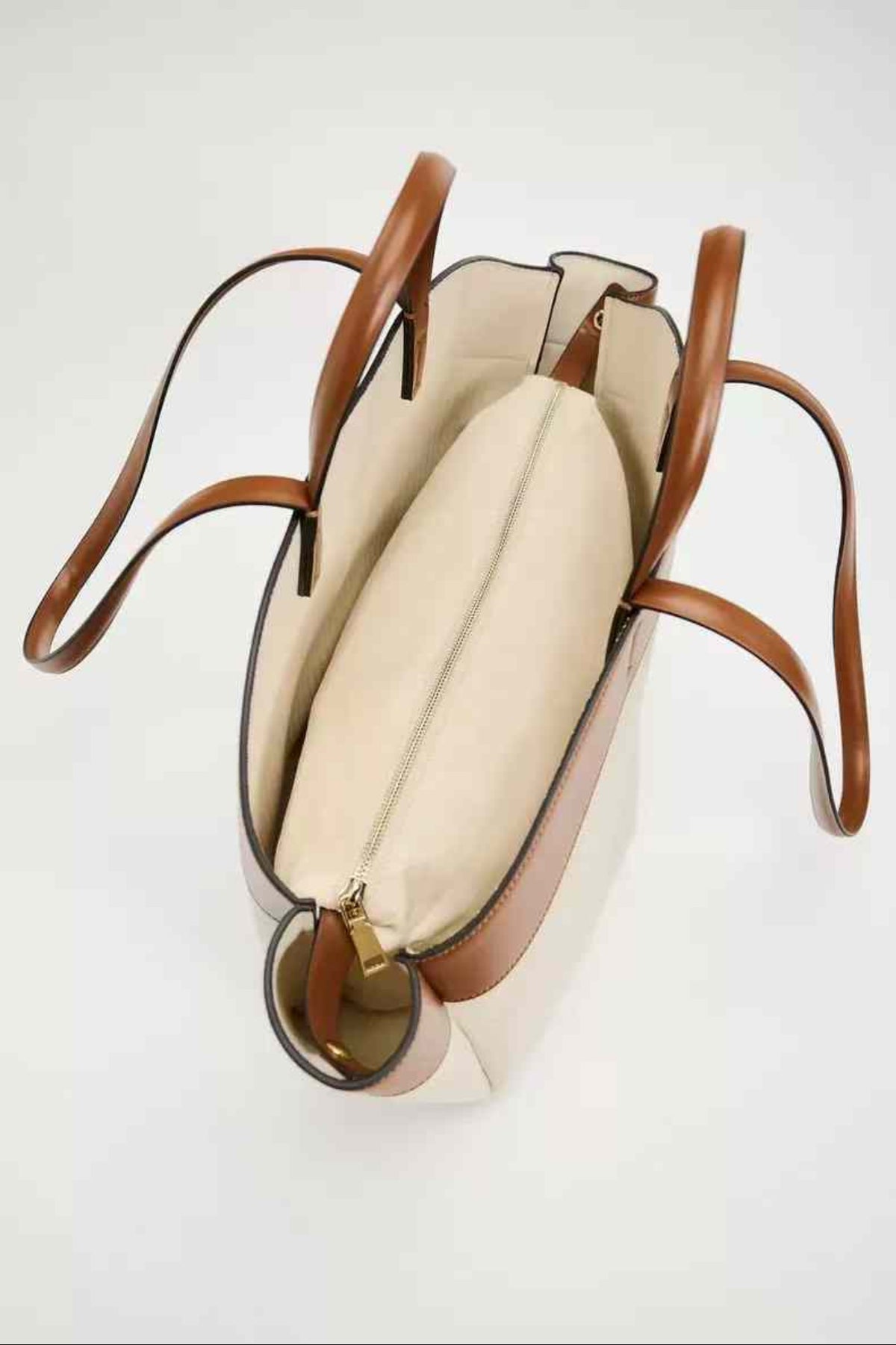 ZARA Combination Tote Bag – Canvas with Handles & Shoulder Strap