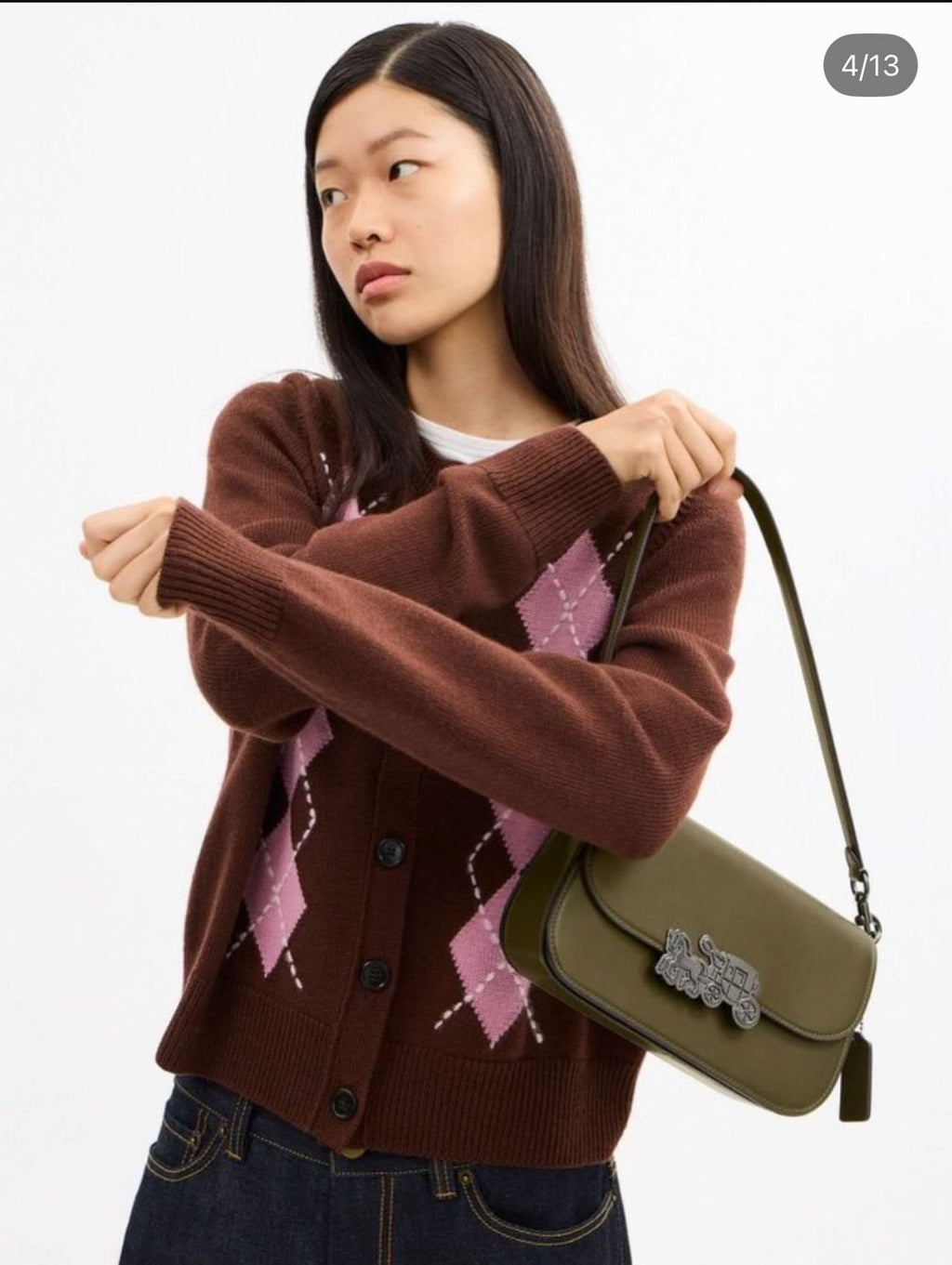 COACH Harper Shoulder Bag – Refined Calf Leather