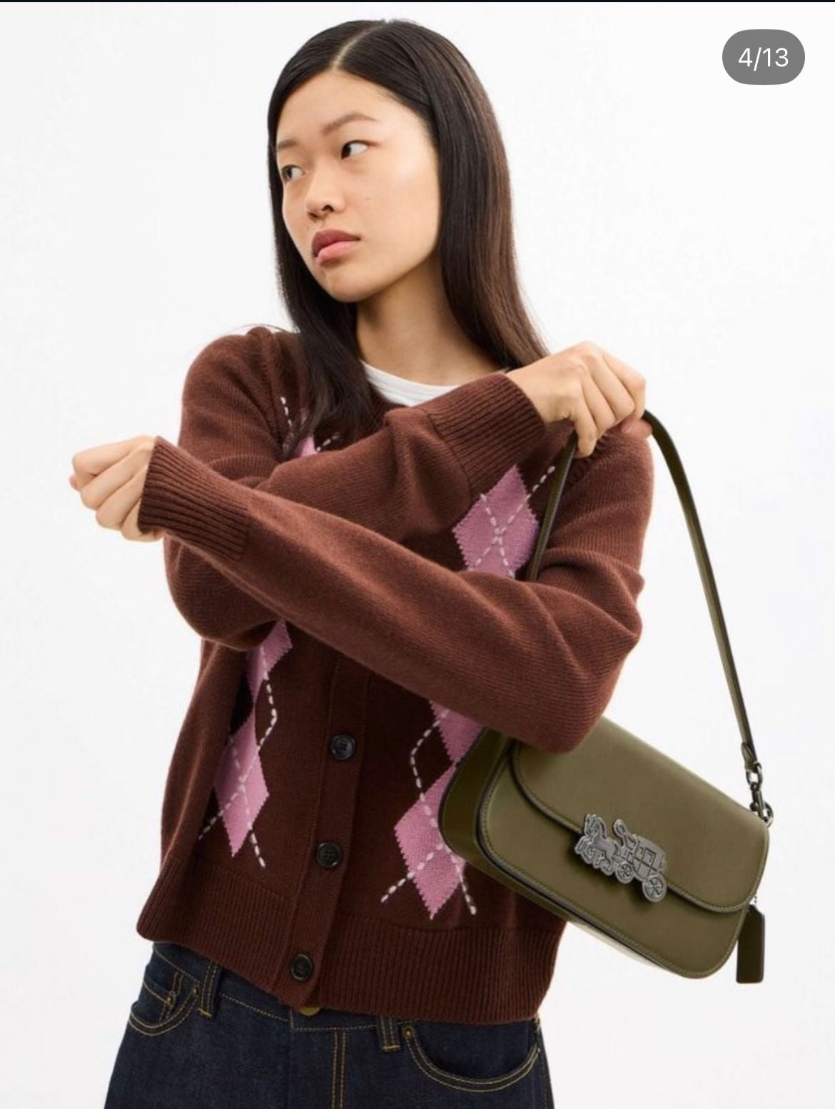 COACH Harper Shoulder Bag – Refined Calf Leather