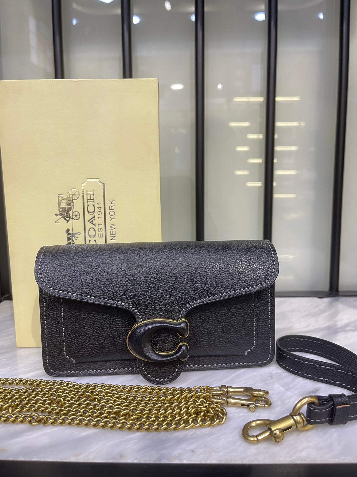 Coach Tabby Chain Clutch