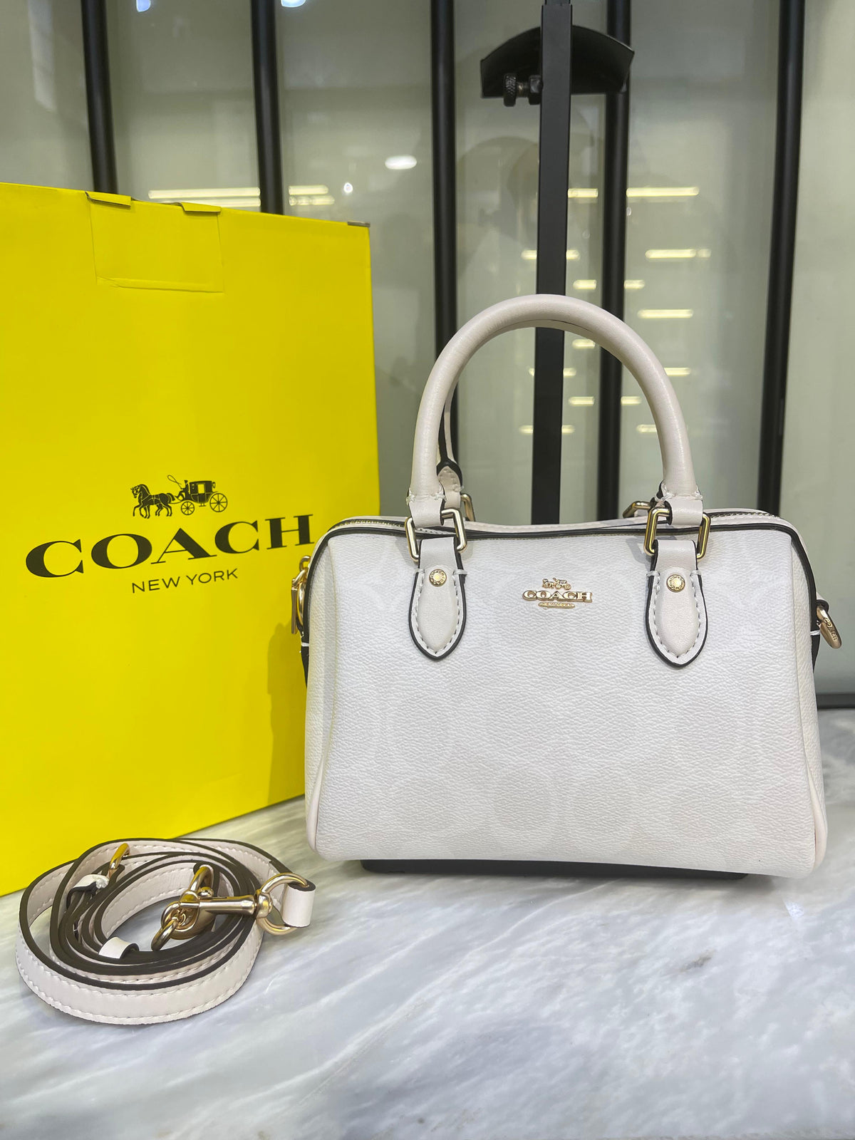 Coach Mini Rowan Structured Crossbody Bag