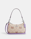 COACH Teri Shoulder Bag in Signature Canvas Floral Print – With Dust Bag