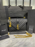 YSL College Medium Quilted Shoulder Bag