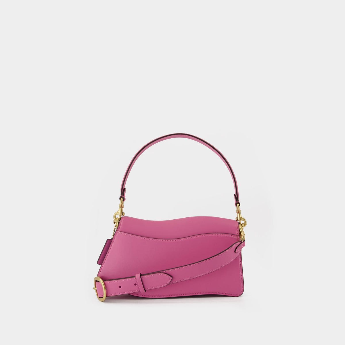 Refined Calf Leather Crossbody Bag – Dual Strap, Sleek Carry