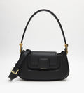 CHARLES & KEITH Koa Leather Push-Lock Top Handle Bag