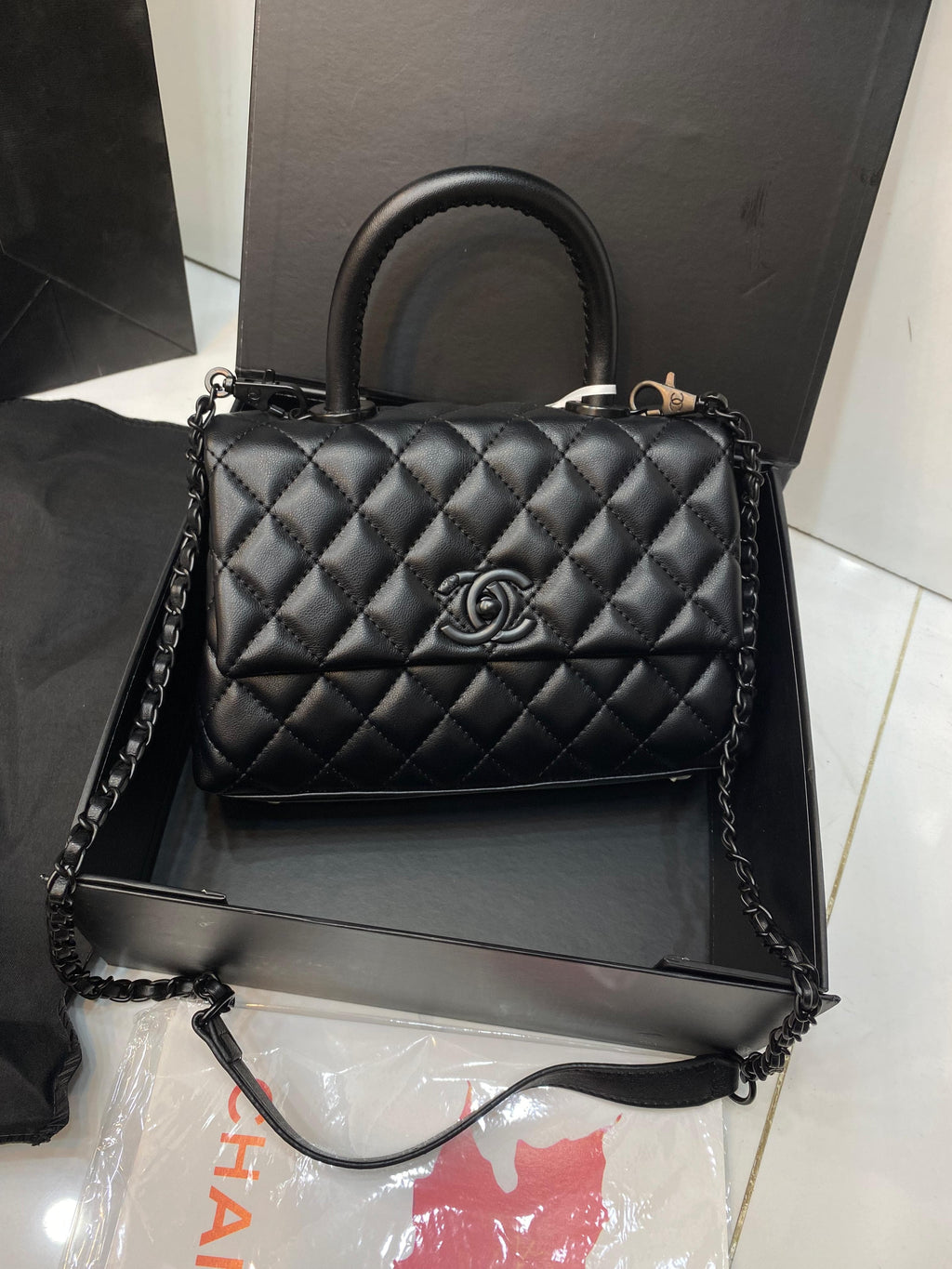 CHANEL COCO Soft Touch Shoulder Bag – Black Edition