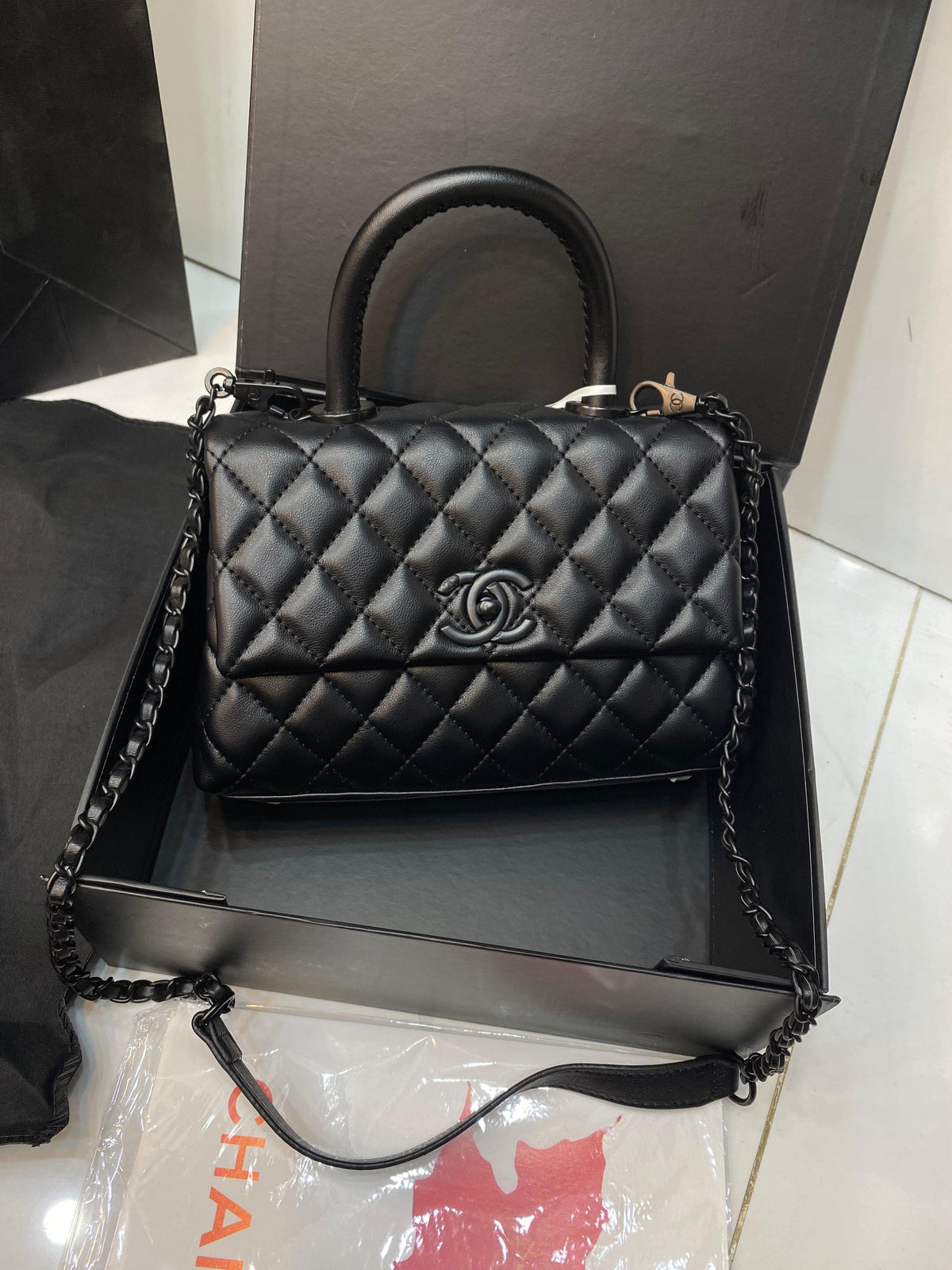 CHANEL COCO Soft Touch Shoulder Bag – Black Edition