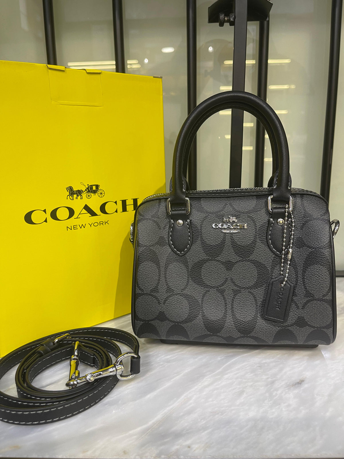 Coach Mini Rowan Structured Crossbody Bag