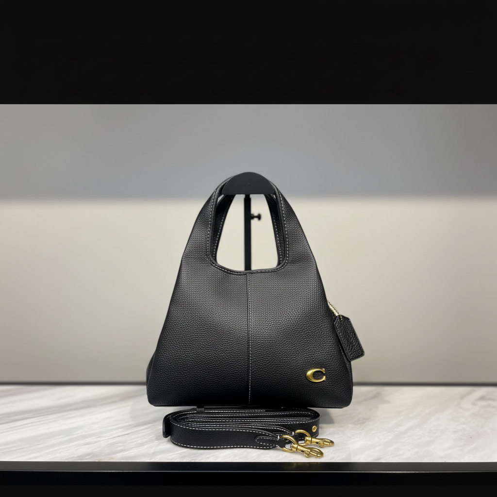 Coach Lana Shoulder Bag 23 on white marble surface
