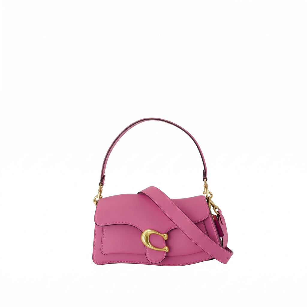 Refined Calf Leather Crossbody Bag – Dual Strap, Sleek Carry